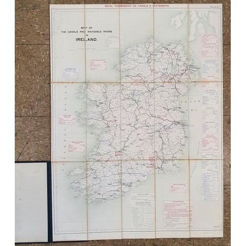 460 - MAP OF THE CANAL SYSTEMS & NAVIGABLE RIVERS OF IRELAND, 1906. Published by The Director General ... 