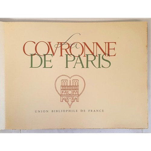 465 - MAC-ORLAN (PIERRE) La Couronne de Paris. Paris 1947. NUMBER 54 OF 150 COPIES from an overall edition... 