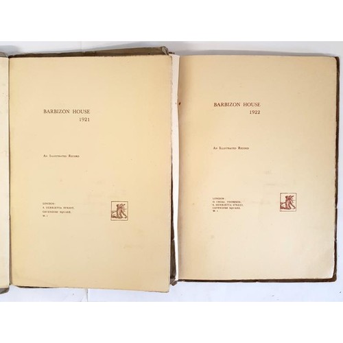 469 - Barbizon House Illustrated catalogues of 1921 and 1922. John Lavery and John Singer Sargent are amon... 