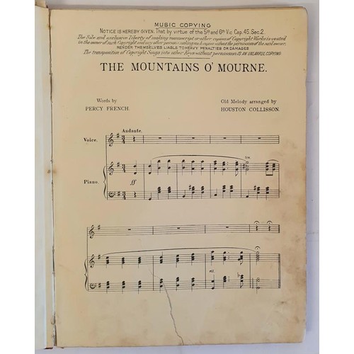 475 - [Percy French] The Mountains O’Mourne by Percy French. Dublin, Pigott and Are Ye Right There M... 