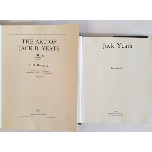 483 - Rosenthal, (with Hilary Pyle), The Art of Jack B.Yeats, 1993, folio cards, 238 pps; vg.;  and&n... 