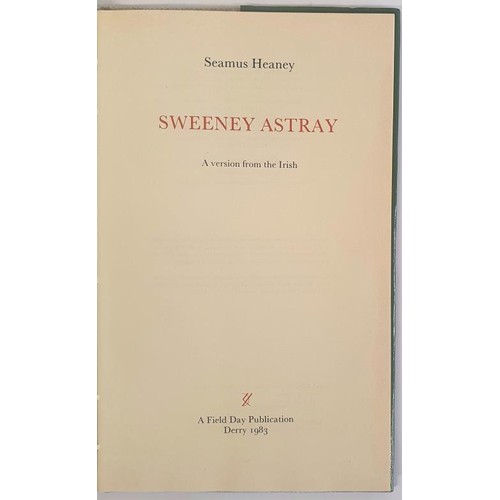 521 - Seamus Heaney: Sweeney Astray, 1st Edition, dj (HB)