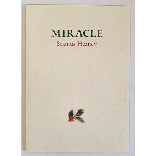 525 - Seamus Heaney Christmas card, privately published for the author by Peter Fallon/The Gallery Press, ... 