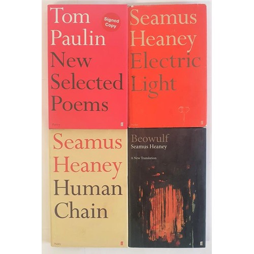 527 - Seamus Heaney. Human Chain. 2010. Electric Light. 2001; Beowulf. 1999 and New Selected Poems by Tom ... 