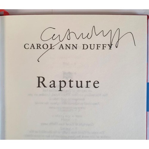 542 - Poetry: Rapture by Carol Ann Duffy, 2005 SIGNED; The Man Who Was Marked By Winter by Paula meehan, 1... 