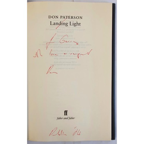 550 - Poetry: Landing Light by Don Paterson, 2003 SIGNED; Boss Cupid by Thom Gunn, 2000 SIGNED; Secular Ed... 