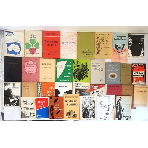 567 - An extensive collection of poetry books from the library of Rudi Holzapfel Irish Poet 1938 – 2... 