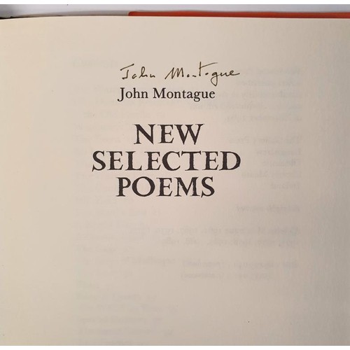 577 - Irish Poetry: New Selected Poems by John Montague SIGNED , 1989; To Ireland, 1, 2000, 1st Ed; Horse ... 