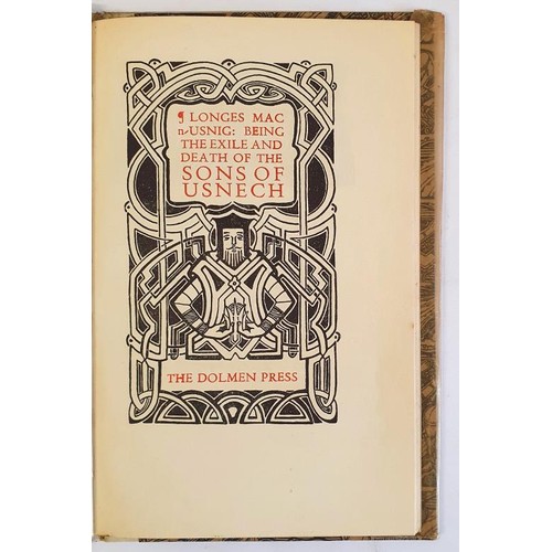 553 - Being the Exile and Death of the Sons of Usnech Longes Mac n-Usnig; Thomas Kinsella (Translator); Mi... 