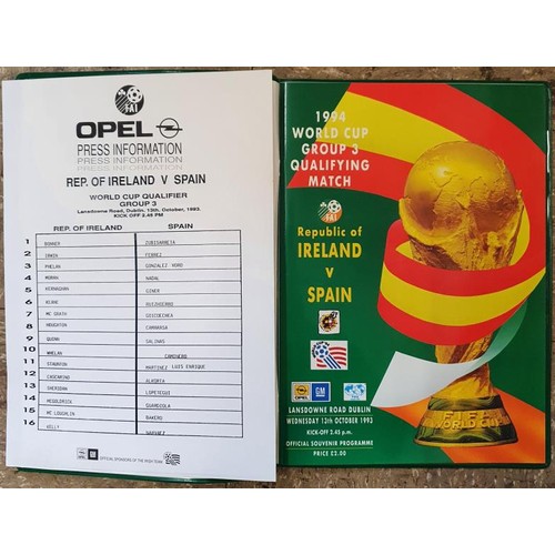 278 - Irish Football: An extensive collection of Irish International Football programmes ranging in date f... 