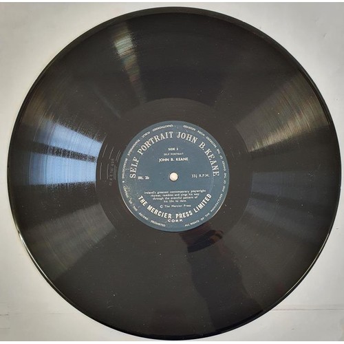 109 - John B. Keane; Self Portrait, a long playing record, signed & dedicated on album cover by John B... 