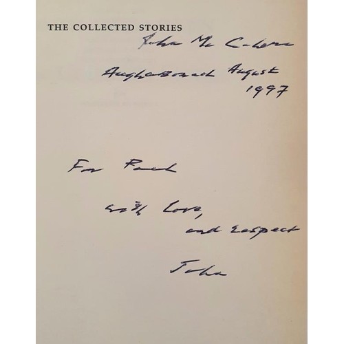 133 - McGahern, John. Collected Stories. Paul Durcan's copy. SIGNED presentation copy from John McGahern t... 