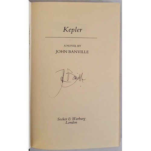 138 - John Banville; Kepler, Signed first edition, first print HB, Secker & Warburg 1981