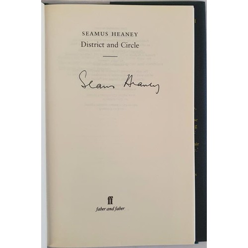 145 - Seamus Heaney; District and Circle, Signed first edition, first print HB, A wonderful unread copy, F... 