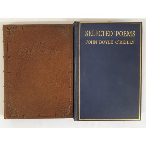 152 - The Poems of Joseph Mary Plunkett. Dublin: The Talbot Press, 1917, full leather and Selected Poems. ... 