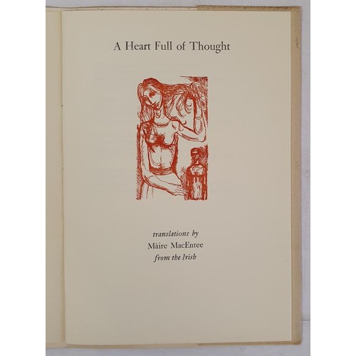 154 - A Heart Full of Thought Maire MacEntee Published by Dolmen Press, Dublin, 1959. Soft cover. Conditio... 