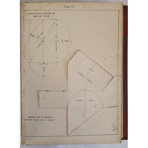 175 - The Carpenter and Joiner, Stair Builder and Hand-Railer. With fifty-eight plates, and a series of ca... 