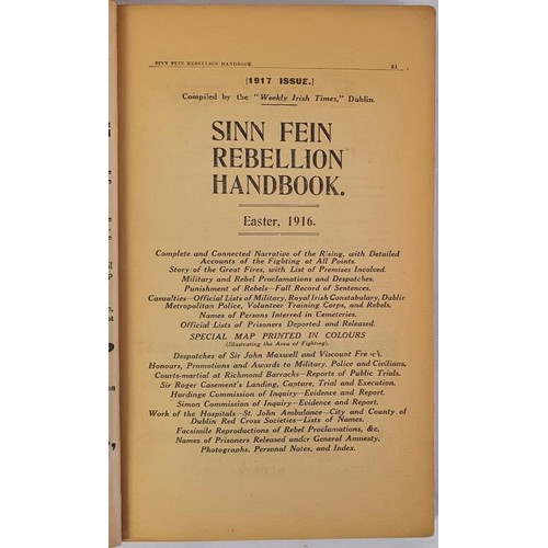 297 - Sinn Féin Rebellion Handbook, Easter 1916. A complete and connected narrative of the Rising. ... 