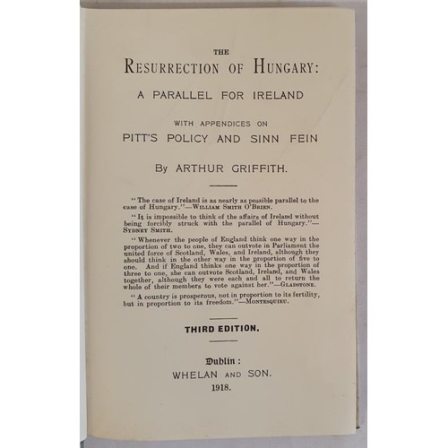 330 - The Resurrection of Hungary: A Parallel for Ireland with Appendices on Pitt's Policy and Sinn Fein G... 