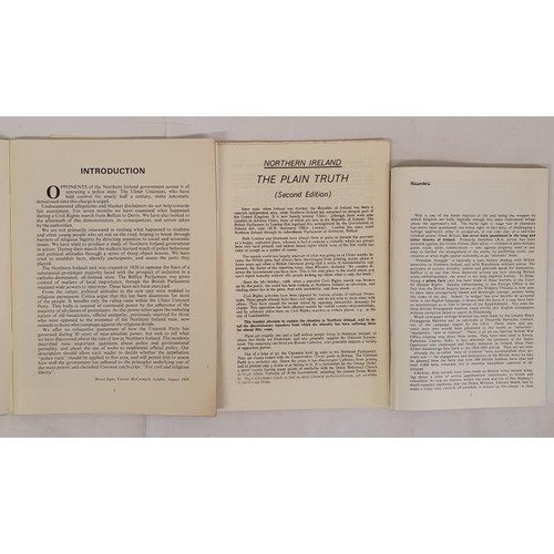 334 - Irish Nationalism: Freedom Struggle by the Provisional I R A ,1973; Burntolet by Bowes Eganand Vince... 