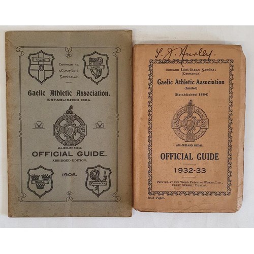 400 - Gaelic Athletic Association, Official Guide, Abridged Edition, 1906. W. Hanrahan, Printer, 14 South ... 