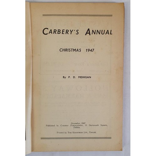 405 - Carbery’s Annual 1947-48. Stories, Poetry, Handball, Folklore, Pastimes, Hurling, Football, Co... 