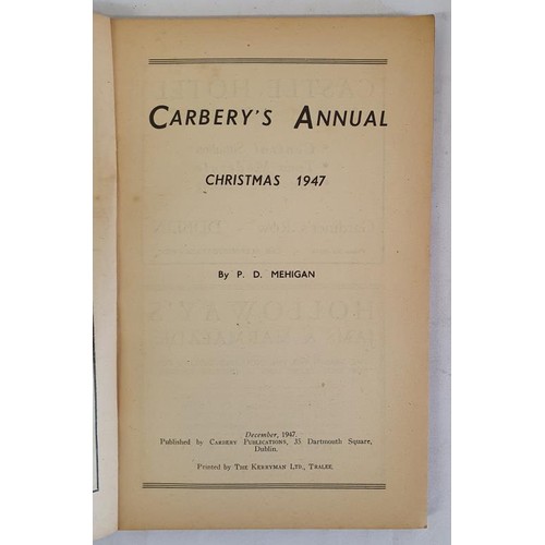 406 - Carbery’s Annual 1947-48. Stories, Poetry, Handball, Folklore, Pastimes, Hurling, Football, Co... 