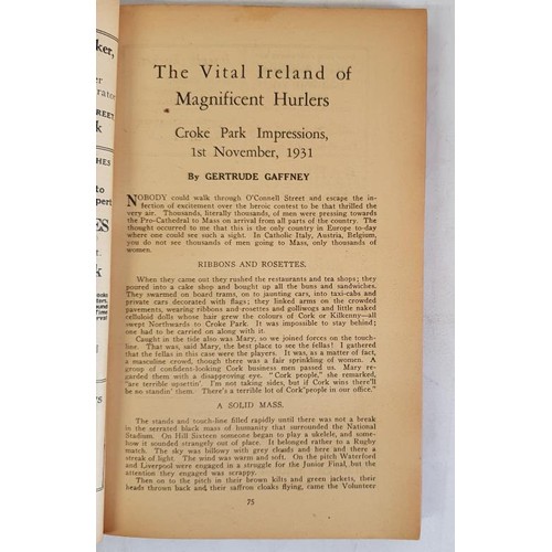 408 - Gaelic Days Illustrated O'Ceallaigh, Seamus 1944. 180pp. Various articles such as 'Wexford Memories'... 