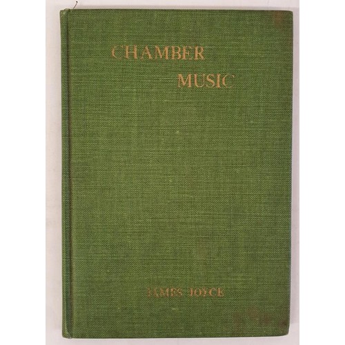 439 - James Joyce. Chamber Music. Published Boston 1918 by the Cornhill Company. First American edition (U... 