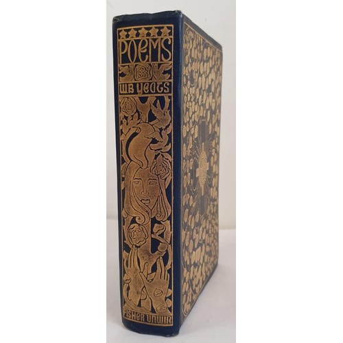 472 - W. B. Yeats. Poems by W. B Yeats. London: Fisher Unwin, Adelphi Terrace, 1908. Original gilt de... 