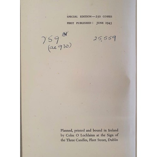 480 - Jack B Yeats by Thomas MacGreevy. Published by Victor Waddington Publications Limited, Dublin, Irela... 