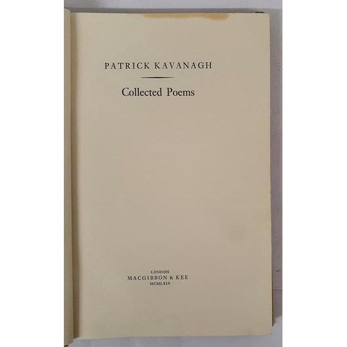 493 - Patrick Kavanagh, Collected Poems, 1964, Macgibbon & Kee, 1st edition, 1st printing, hardback, i... 