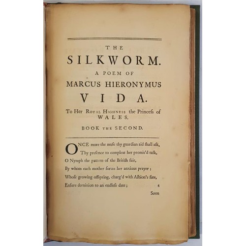 501 - The Silkworm: A Poem. In Two Books. Written By Marcus Hieronymous Vida, and Translated into English ... 