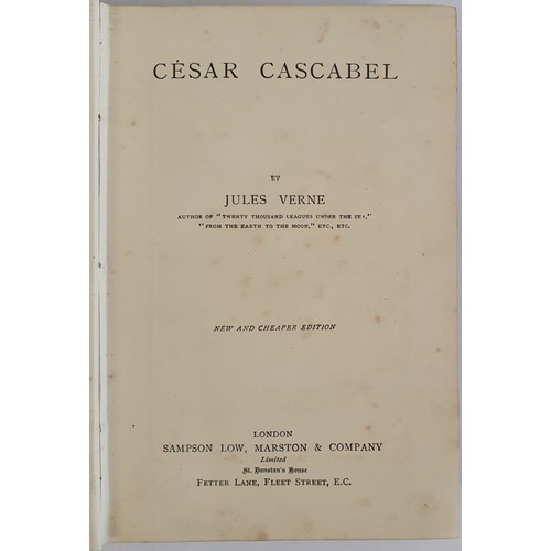 502 - Cesar Cascabel VERNE, Jules [Gabriel] (1828-1905), [ROUX, George, illustrator] Published by London: ... 