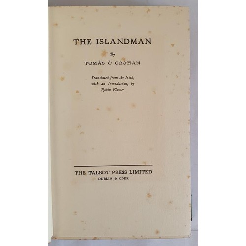 540 - The Islandman. First Translated Edition Tomas O'Crohan ( Translated by Robin Flowers ) Published by ... 