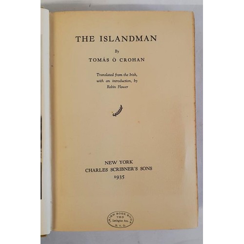 541 - The Islandman - Tomas O'Crohan (Translated by Robin Flowers), published 1935. First American Edition... 