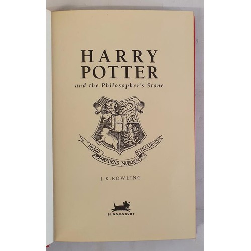 547 - Harry Potter and The Philosopher's Stone - J.K. Rowling. Published 1999 by Bloomsbury, London. First... 