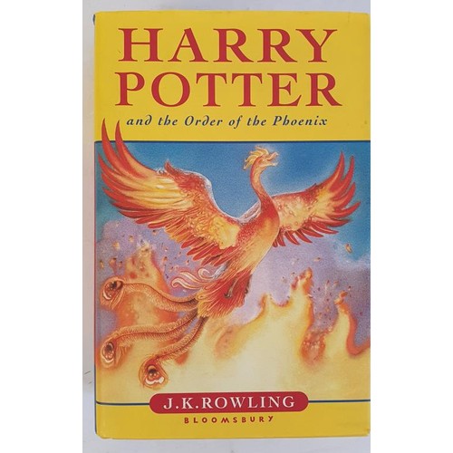 548 - J.K. Rowling – Harry Potter and the Order of the Phoenix, First UK Edition First Print. Publis... 