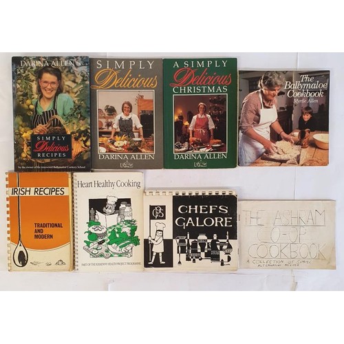 604 - The Ballymaloe Cookbook – Myrtle Allen, 1984. A Simply Delicious Christmas - Darina Allen, 198... 