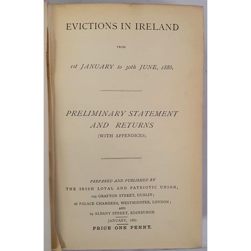 611 - Irish Loyal & Patriotic Union publications during 1887. Volume containing 15 pamphlets and 67 on... 