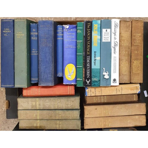 667 - Four Boxes of General Interest Books etc.