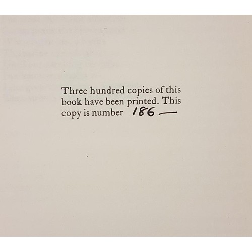 15 - Higgins, F. R. Arable Holdings: Poems. Dublin: The Cuala Press, 1933. Quarter cream linen on blue pa... 