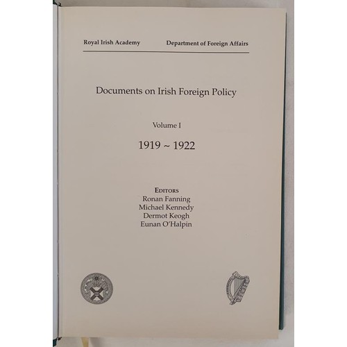 44 - Irish Interest: Documents on Irish Foreign Policy Vol 1-5, 1919-1939. An invaluable source of resear... 