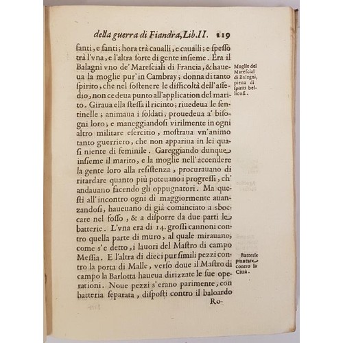 139 - Cardinal Bentivoglio. Della Guerra di Fiandra. 1639. First edition written by Papal Nuncio to Flande... 