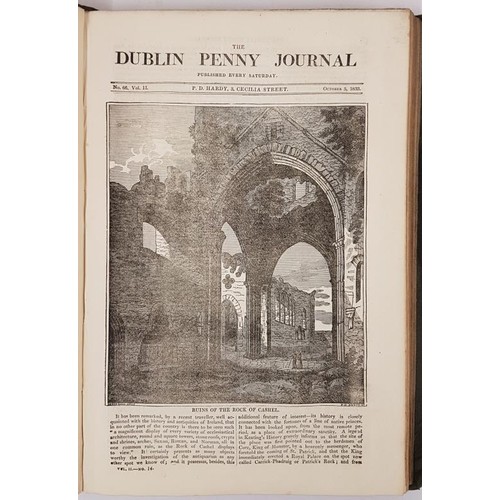 179 - Philip Dixon Hardy. The Dublin Penny Journal. 1833/34. Illustrated with numerous Irish topographical... 