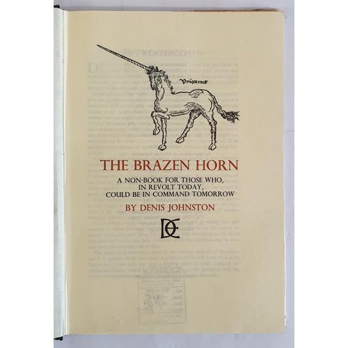 184 - The Brazen Horn - A Non-Book For Those Who, In Revolt Today, Could Be In Command Tomorrow Johnston, ... 