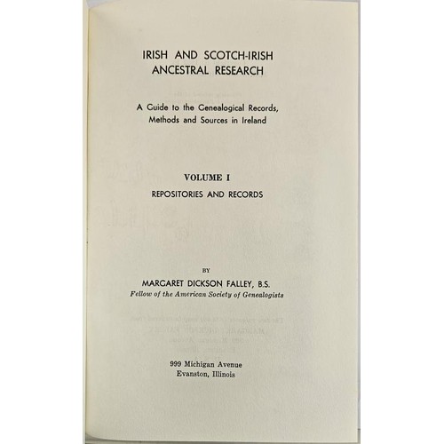 191 - Irish And Scotch-Irish Ancestral Research, A Guide to the Genealogical Records, Methods and Sources ... 