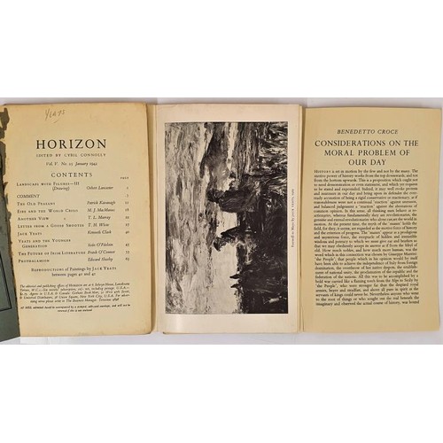 314 - 3 issues of Horizon: 1942, 1942 and 1945 with contributions from Patrick Kavanagh, Frank O'Connor &a... 