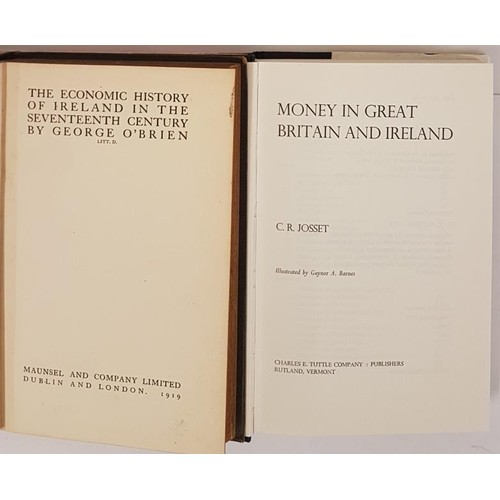 325 - George O'Brien. The Economic History of Ireland in the Seventeenth Century. 1919. First. Scarce econ... 