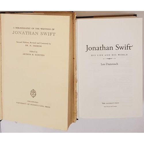 340 - Teerink: Swift Bibliography by Teerink;  and Jonathan Swift - His Life and His World by Leo Damrosch... 